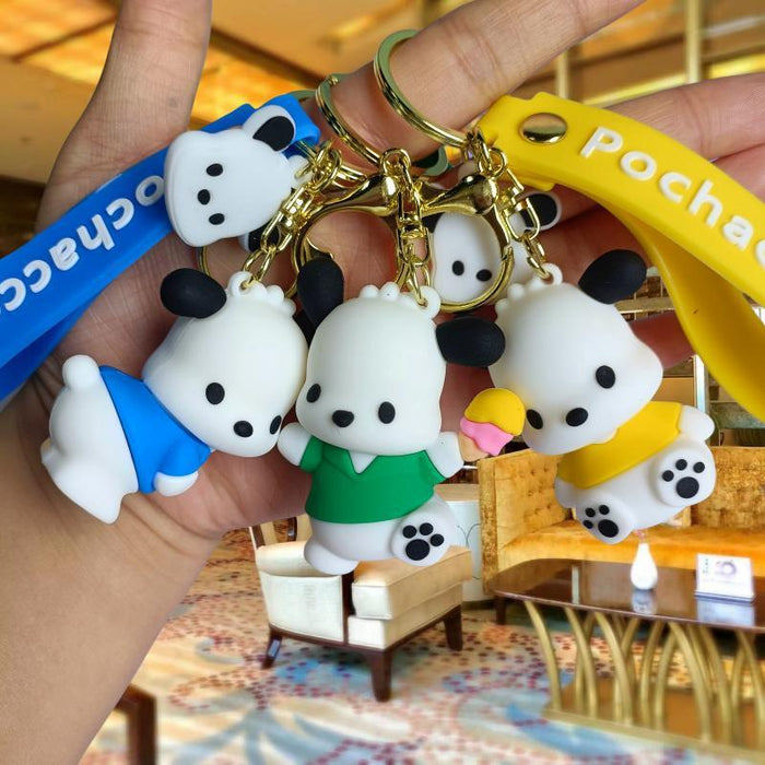 Wholesale Cartoon Silicone Doll Keychain JDC-KC-MingT041