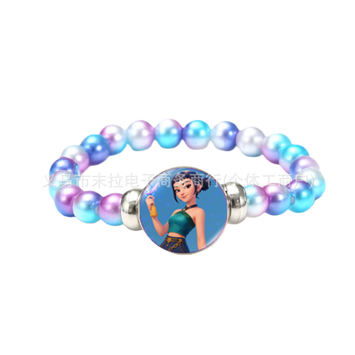 Wholesale K-Pop Cartoon Anime Colorful Beaded Bracelet