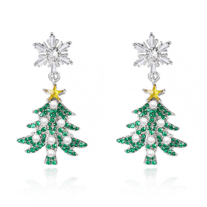 Wholesale Stylish Christmas-themed earrings