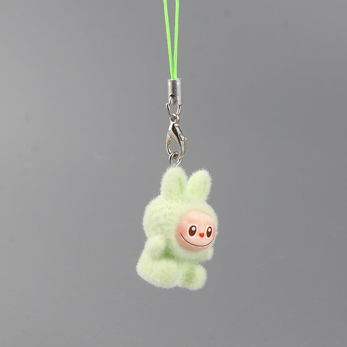 Wholesale Cartoon Velvet Rabbit Keychain Student Backpack Charm
