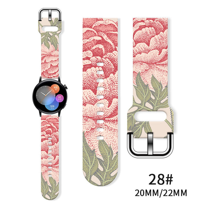 Wholesale Printed  Tpu Watch Strap Wrist Strap JDC-WD-NuoQi085