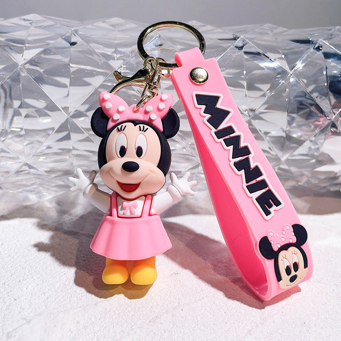 Wholesale Christmas Cartoon Anime Silicone Keychain JDC-KC-Qiwei034