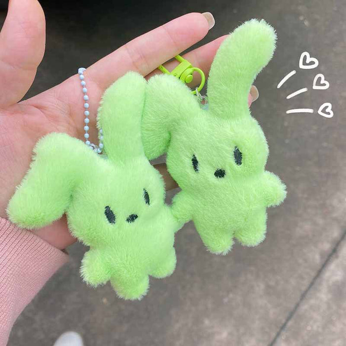 Wholesale Rabbit keychain cute and sweet plush backpack pendant accessory