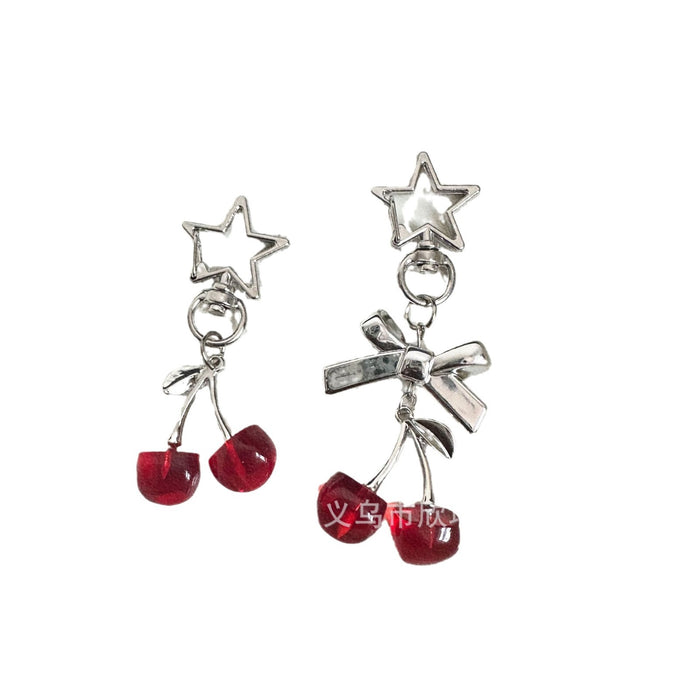 Wholesale Cute and exquisite 3D cherry keychain