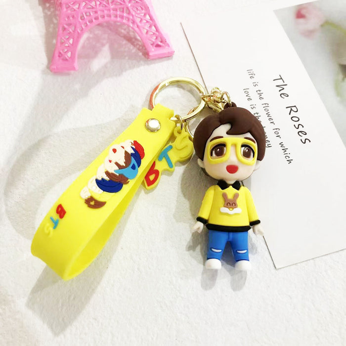 Wholesale Cartoon Soft Plastic Doll Keychain JDC-KC-LiangQ008