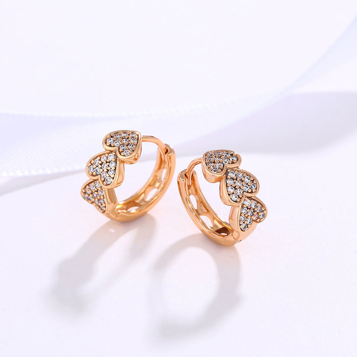 Wholesale Exquisite Heart Earrings JDC-ES-XP012