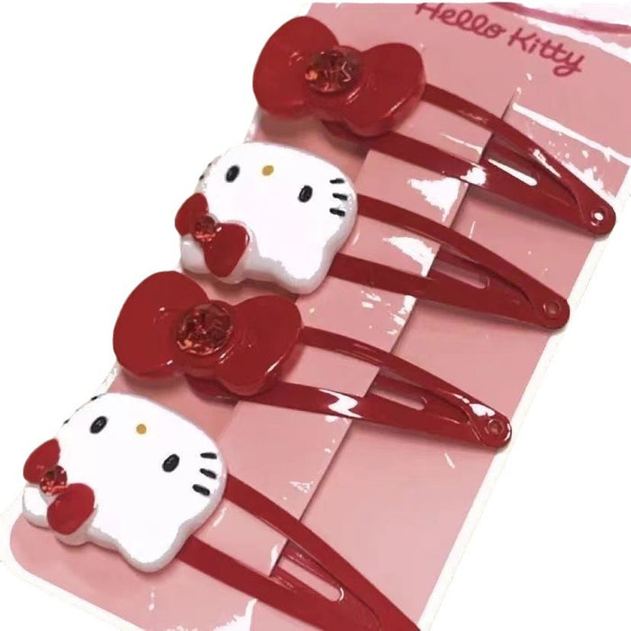 Wholesale Stylish Cat Bow Hair Clip Plastic Bangs Clip Hair Accessory