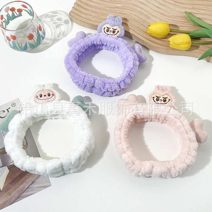 Wholesale Cartoon  Cloth Wash Face Hair Band Girls Cute Plush Hair Band Makeup Mask Pressure Hair Headband Hair Accessories