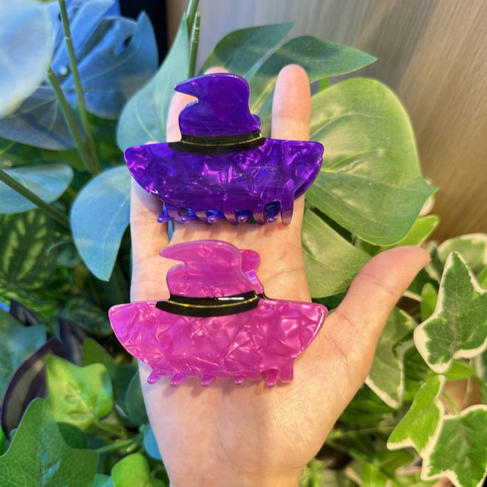 Wholesale Witch Hat Clip,  Personalized Ponytail Clip,  Creative Hair Clip on the Back of the Head,   Shark Clip Headwear