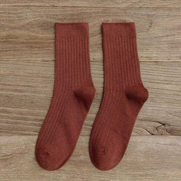 Wholesale Socks, mid tube, autumn long socks, anti odor, retro color, pile socks