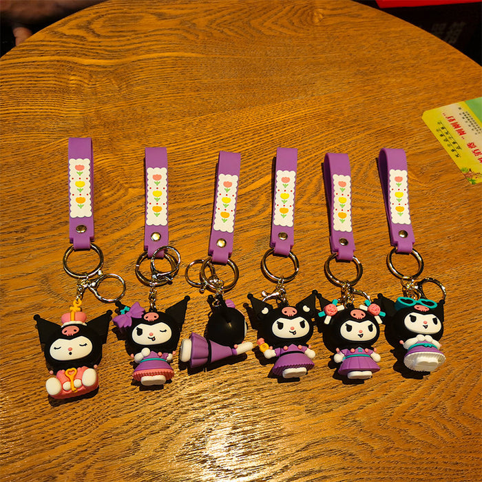 Wholesale Cartoon 3D Doll Rubber Keychain JDC-KC-Tingm049