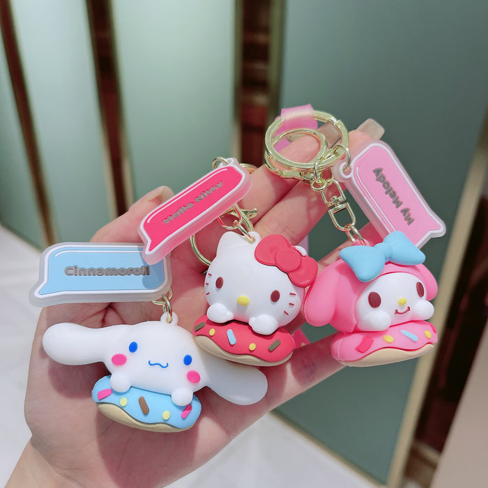 Wholesale Sanrio Donuts Series Cartoon Keychains JDC-KC-HongH001