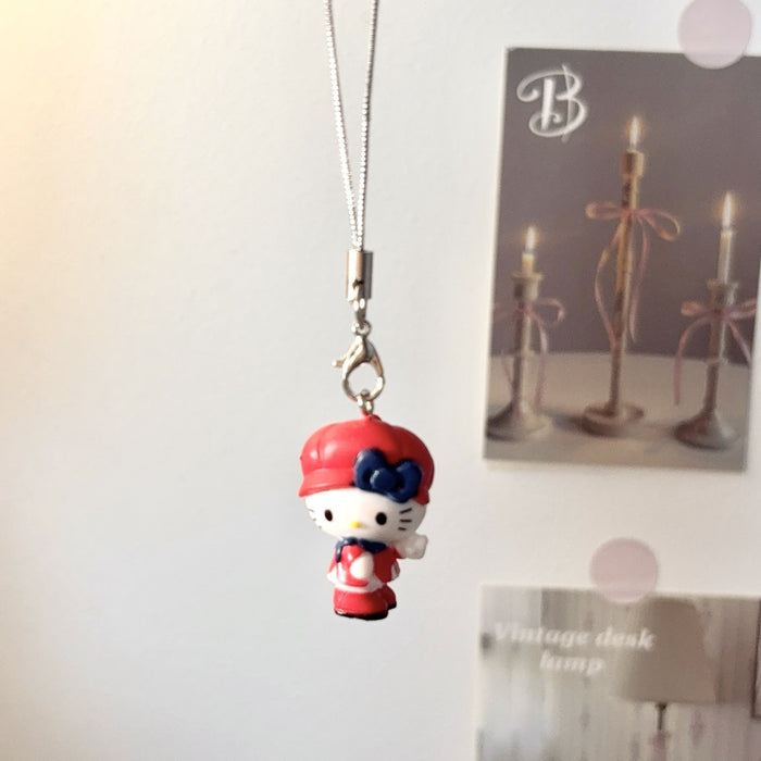 Wholesale Chef' s Hat Cat Keychain Charm