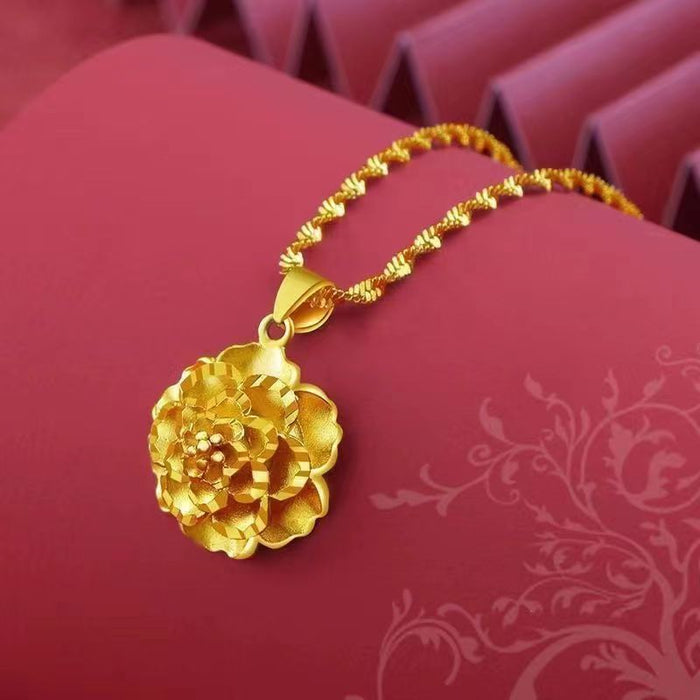 Wholesale Gold plated necklace pendant jewelry, simple women's collarbone chain