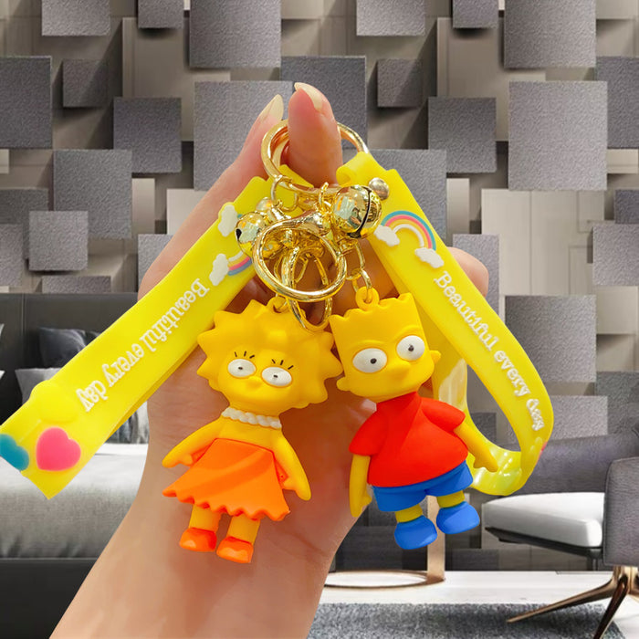 Wholesale PVC Cartoon Cute Doll Keychain JDC-KC-Yid024