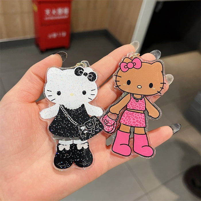 Wholesale 5 PCS Cute Cartoon Double-Sided Acrylic Keychains for Men and Women
