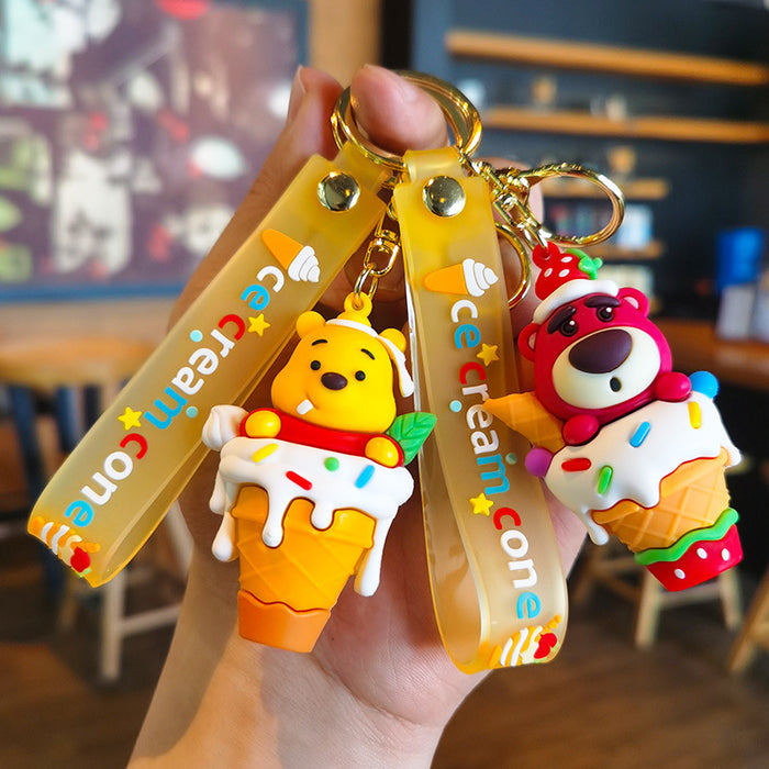 Wholesale Cartoon Doll Silicone Keychain JDC-KC-Tingm245