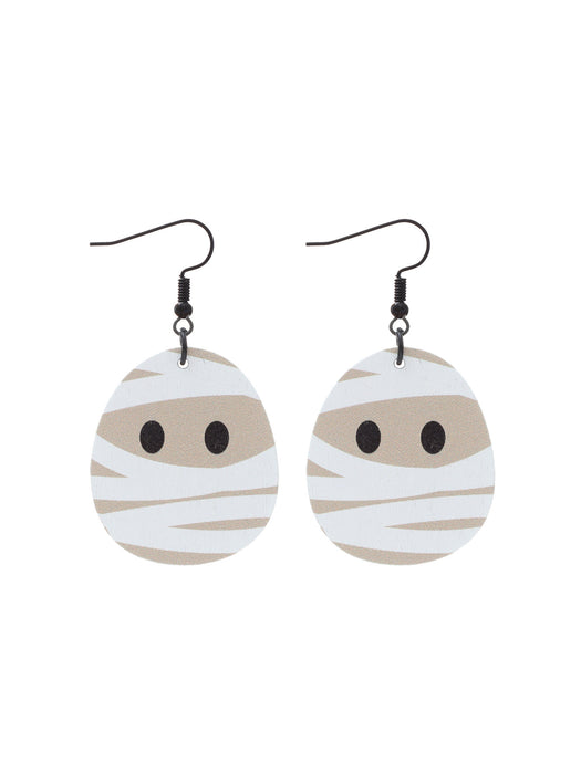 Wholesale  Flower Skull Pumpkin Earrings Simple Fashion Wooden Earrings