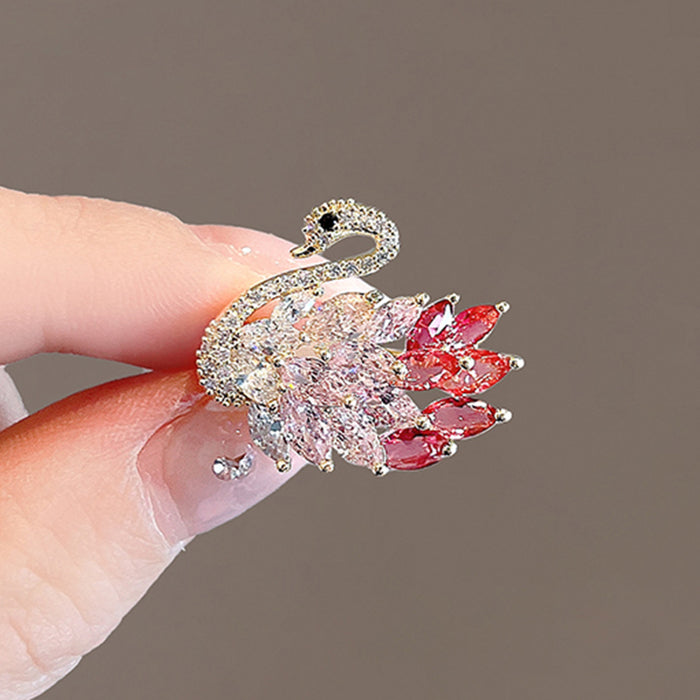 Wholesale Pure silver fashionable brooch high-end brooch chest flower