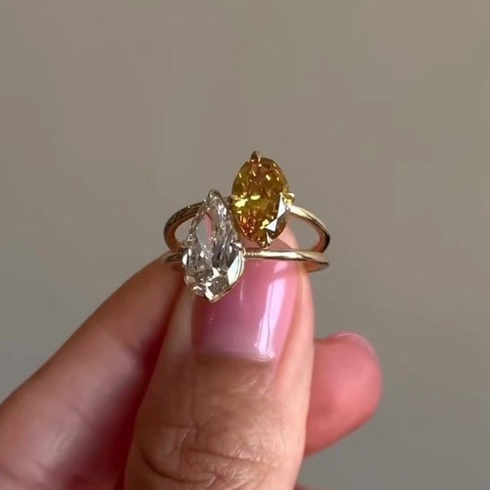 Wholesale Zircon Planet Ring, exquisite, fashionable, versatile, niche and personalized ring