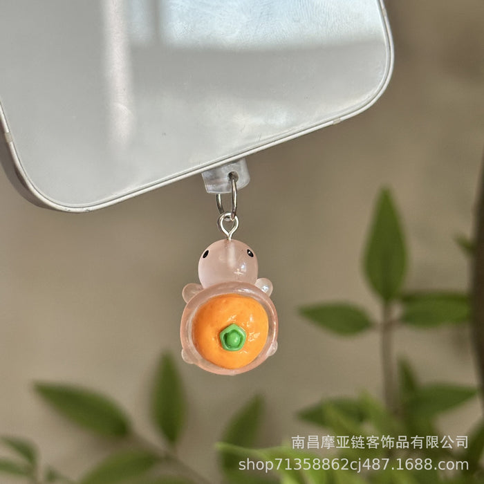 Wholesale 4pcs/ set Vegetable and fruit glow-in-the-dark turtle Mobile Phone Stands