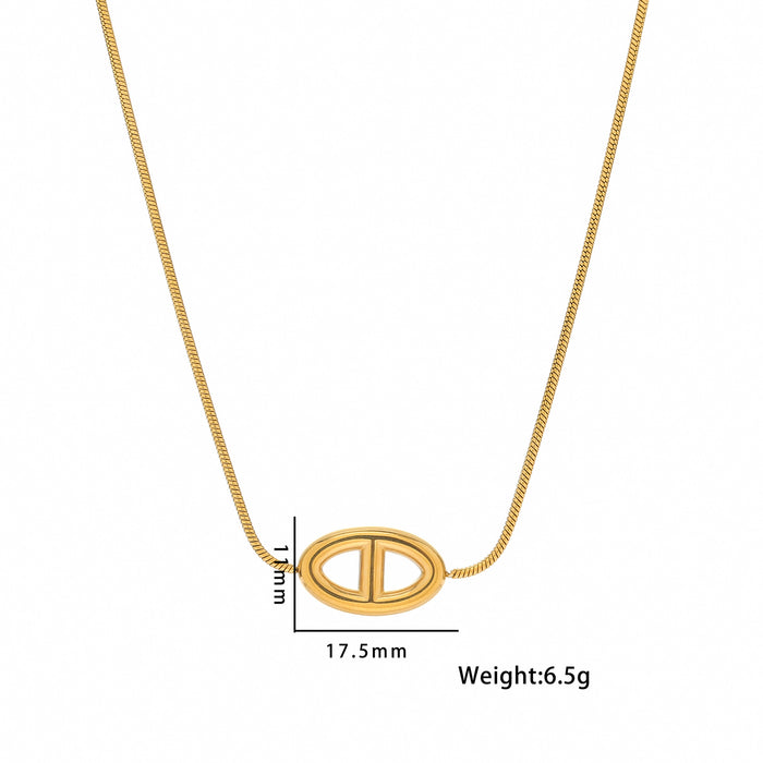 Wholesale Titanium Steel Necklace for Women Niche Versatile JDC-NE-OBK012