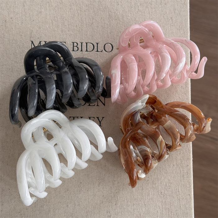 Wholesale Ink-Style Pumpkin-Shaped Large Claw Clip