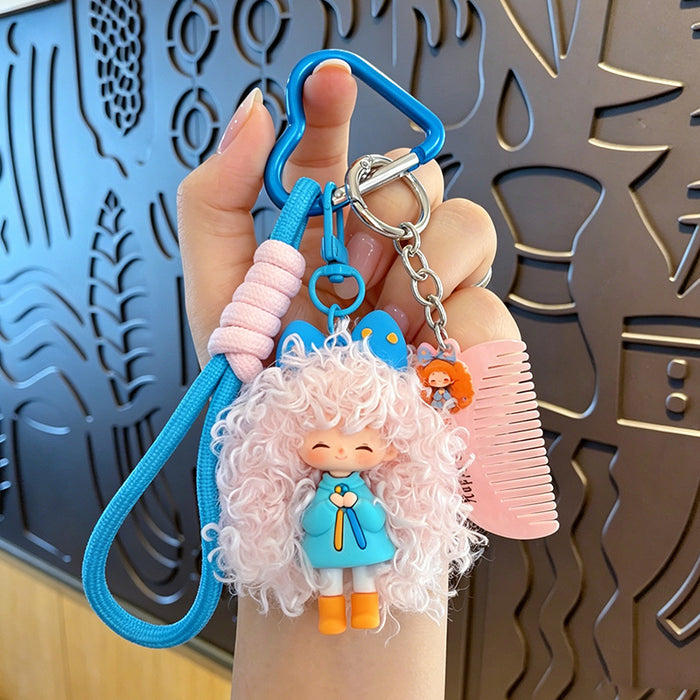 Wholesale Trendy Cartoon Girl Keychain With Soft Glue Nafu Doll Design For Bag Car Or Office Decor