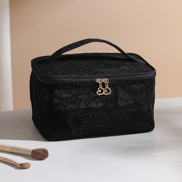 Wholesale Stylish Ins Style Mesh Makeup Bag Large Capacity Travel Cosmetic Organizer