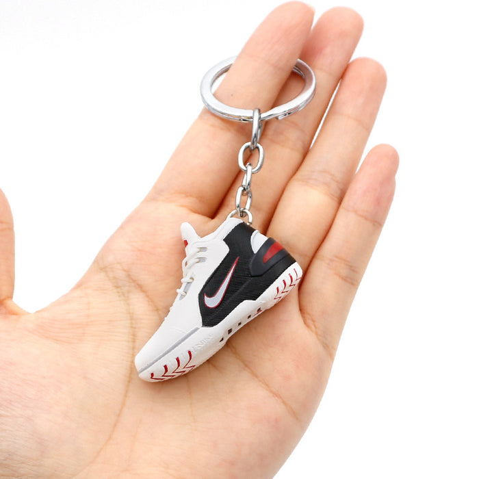 Wholesale 3D Stereoscopic Basketball Shoes PVC Keychain JDC-KC-QLPing020