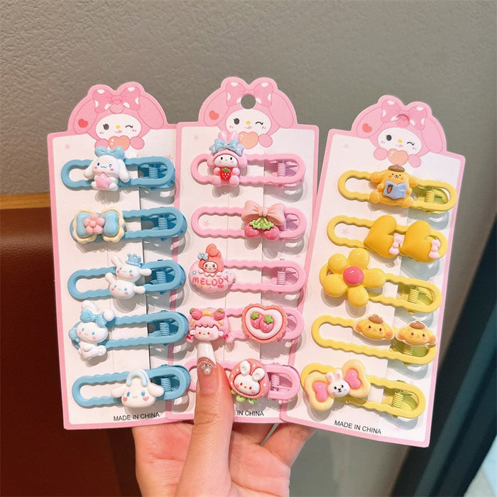 Wholesale Cartoon Hair Clips for Kids Cute Plastic Resin Hair Accessory for Gift or Resale