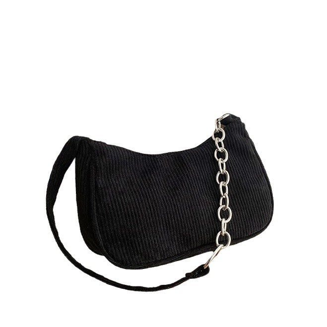 Wholesale portable small square bag one shoulder fashion armpit baguette bag handbag