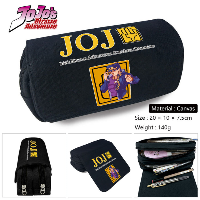 Wholesale Anime Cartoon Canvas Pencil Case Stylish Student Stationery Pouch