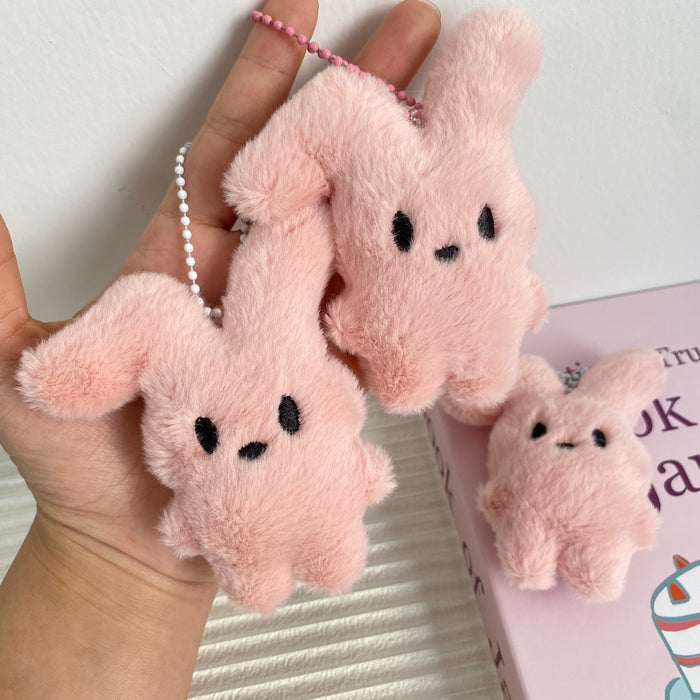 Wholesale Bent eared rabbit plush keychain keychain couple student personalized gift backpack hanging decoration