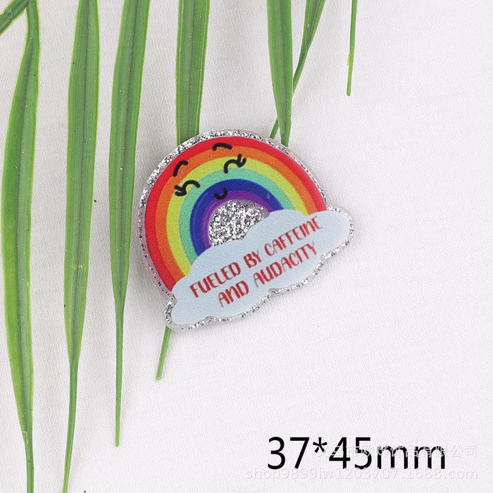 Wholesale Cartoon Organ Beverage Bottle Acrylic Pin DIY Patch Accessories JDC-FK-OuYie014