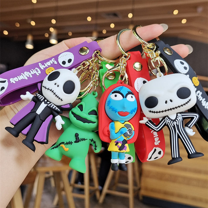 Wholesale Cartoon Doll Silicone Keychain JDC-KC-SuCheng004