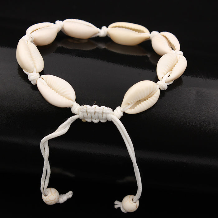 Wholesale Personalized, creative, casual jewelry, natural seashells, hand woven bracelets