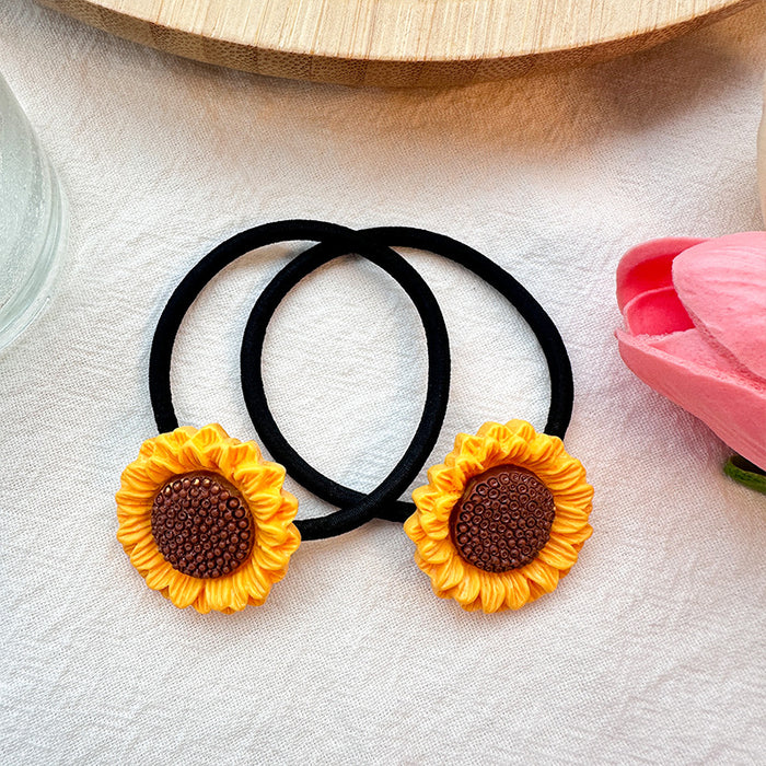 Wholesale Sunflower Plastic Hair Clip JDC-HC-Leiyang003