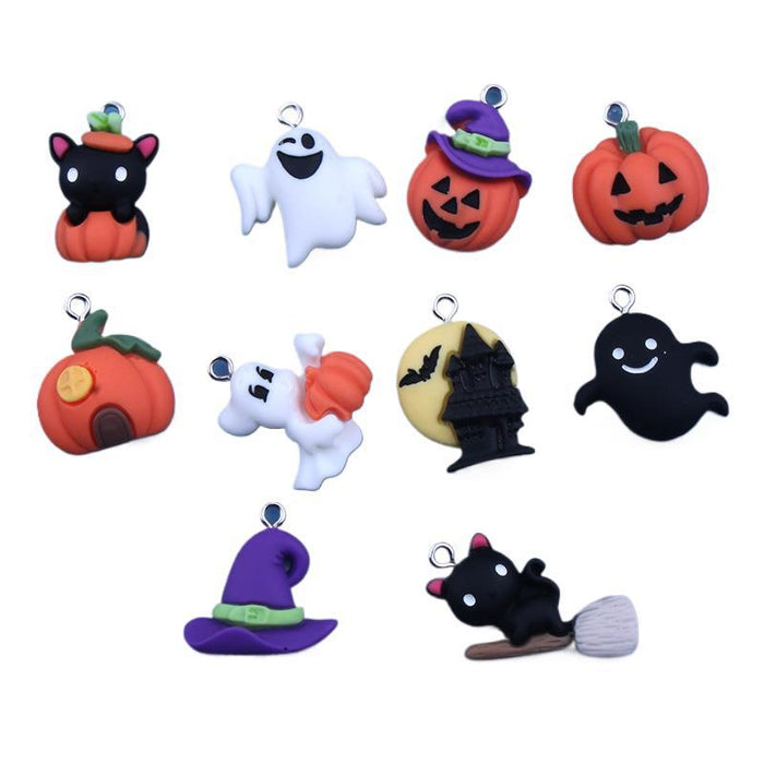 Wholesale Resin Castle Cartoon DIY Pendant Keychain with Nail Accents MOQ≥2