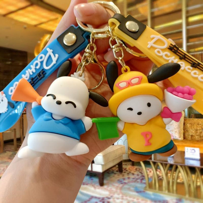 Wholesale Cute 3D Doll Silicone Keychain JDC-KC-MingT136