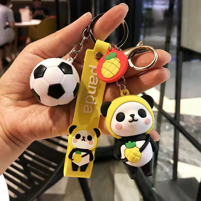 Wholesale Fruit Panda Keychain Pendant Creative Cartoon JDC-KC-ZT002