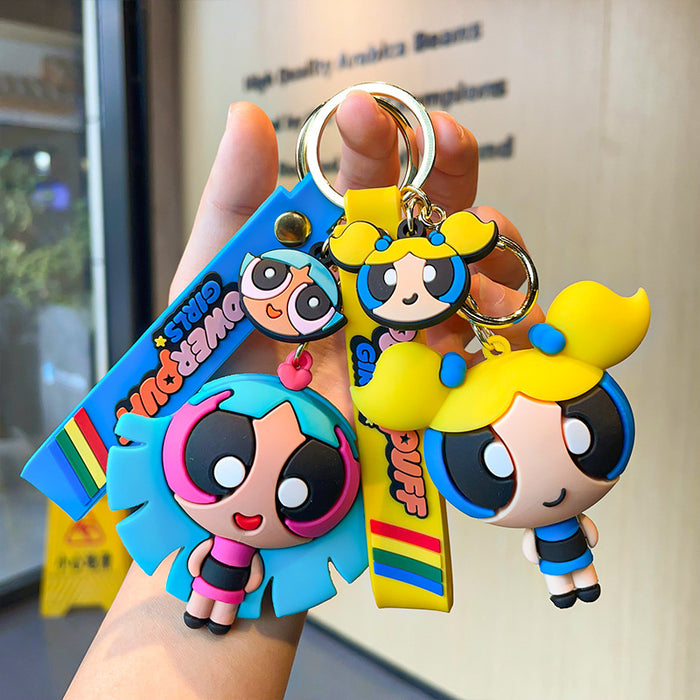 Wholesale Cartoon Three-dimensional Silicone Doll Keychain JDC-KC-MZL004