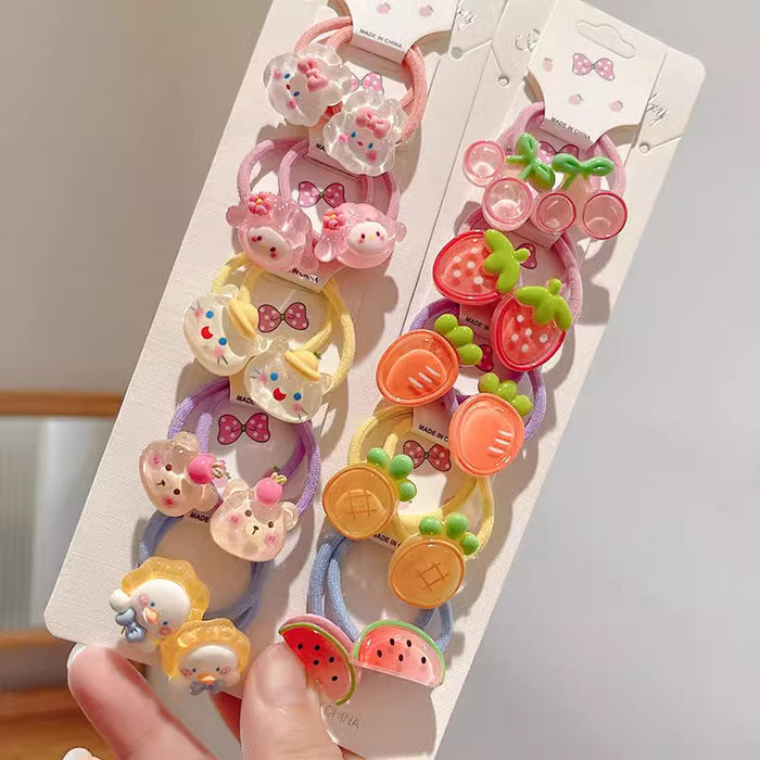 Wholesale Cartoon Cute Animal Hair Band Does Not Hurt Hair Rope Hair Accessories