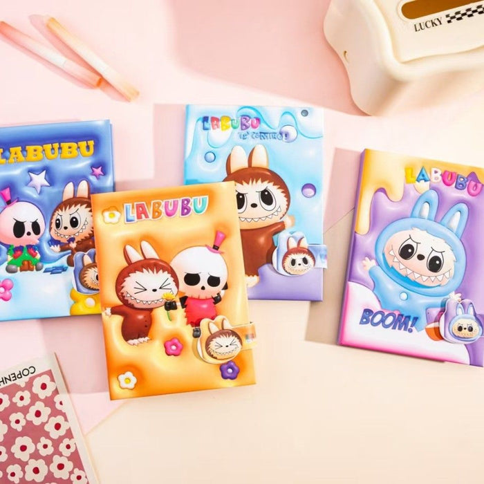 Wholesale KPOP themed cute cartoon notebook with magnetic closure and colorful pages