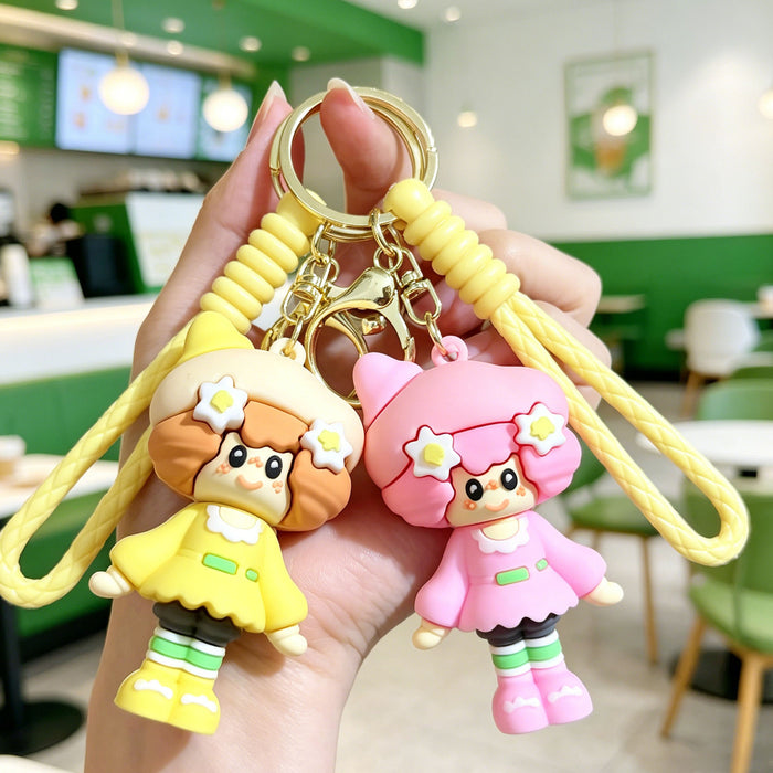 Wholesale Silicone PVC Plush Keychain Chic Decorative Car Key Accessory for Students Perfect Gift