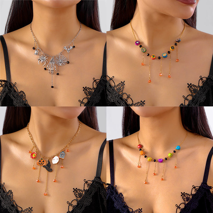 Wholesale  necklace cat pumpkin atmosphere funny cartoon pendant holiday jewelry