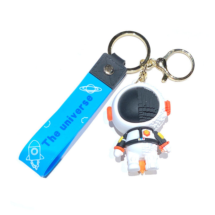 Wholesale rubber car bag pendant astronaut &  spaceman keychain