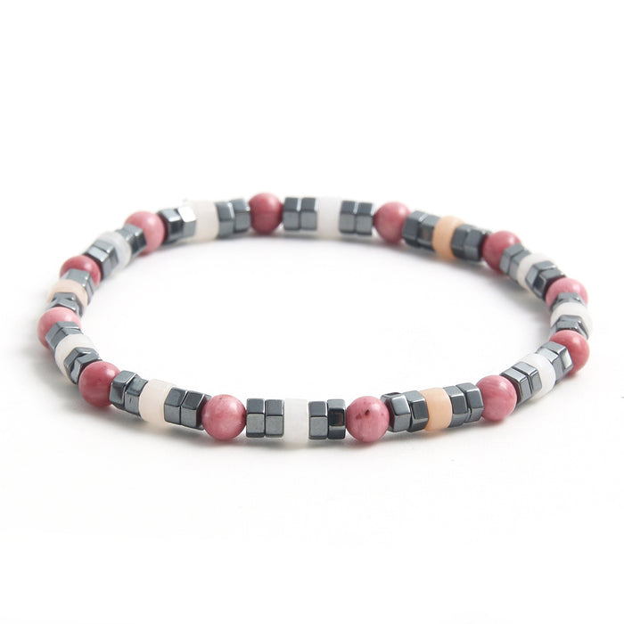 Wholesale Natural Stone Handmade Beaded Bracelet JDC-BT-HongM009