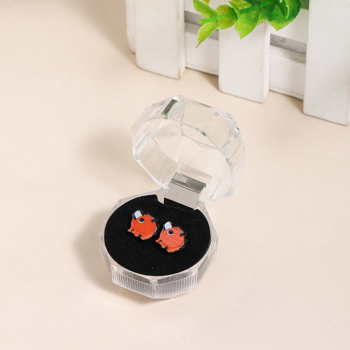 wholesale Anime peripheral characters PVC stud earrings JDC-ES-XMeng001