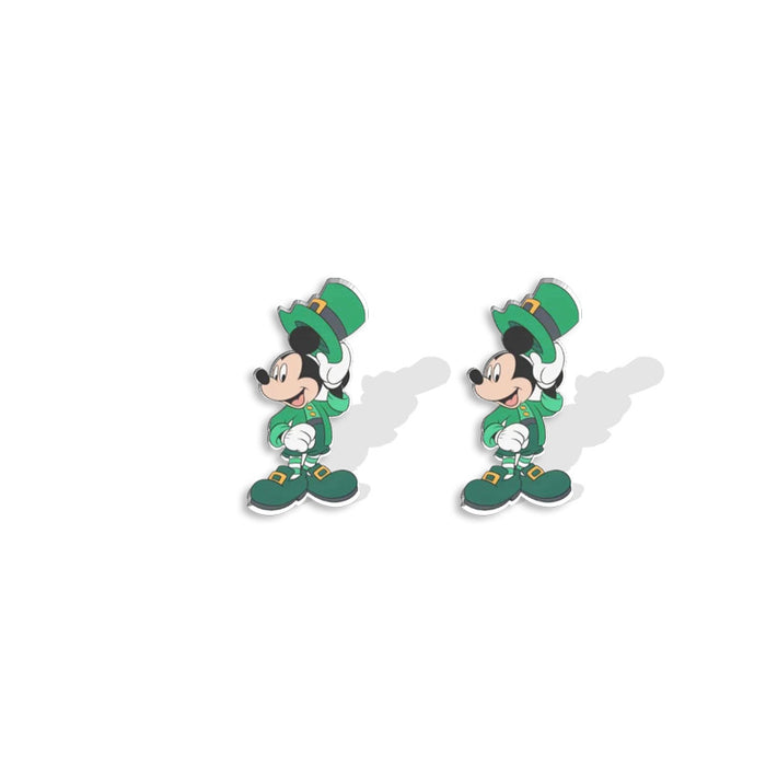 Wholesale St. Patrick's Day Cartoon Plastic Resin Earrings (F) JDC-ES-XiangL068